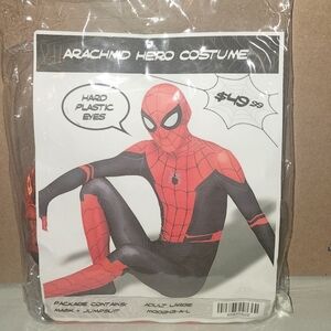Spiderman "Arachnid Hero" Adult Costume Sz L Large New